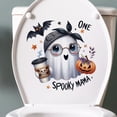 thumbnail image 4 of Halloween Toilet Seat Stickers Pumpkin Ghosty Toilet Lid Sticker Halloween Bathroom Decors Halloweens Party Decorations, 4 of 8