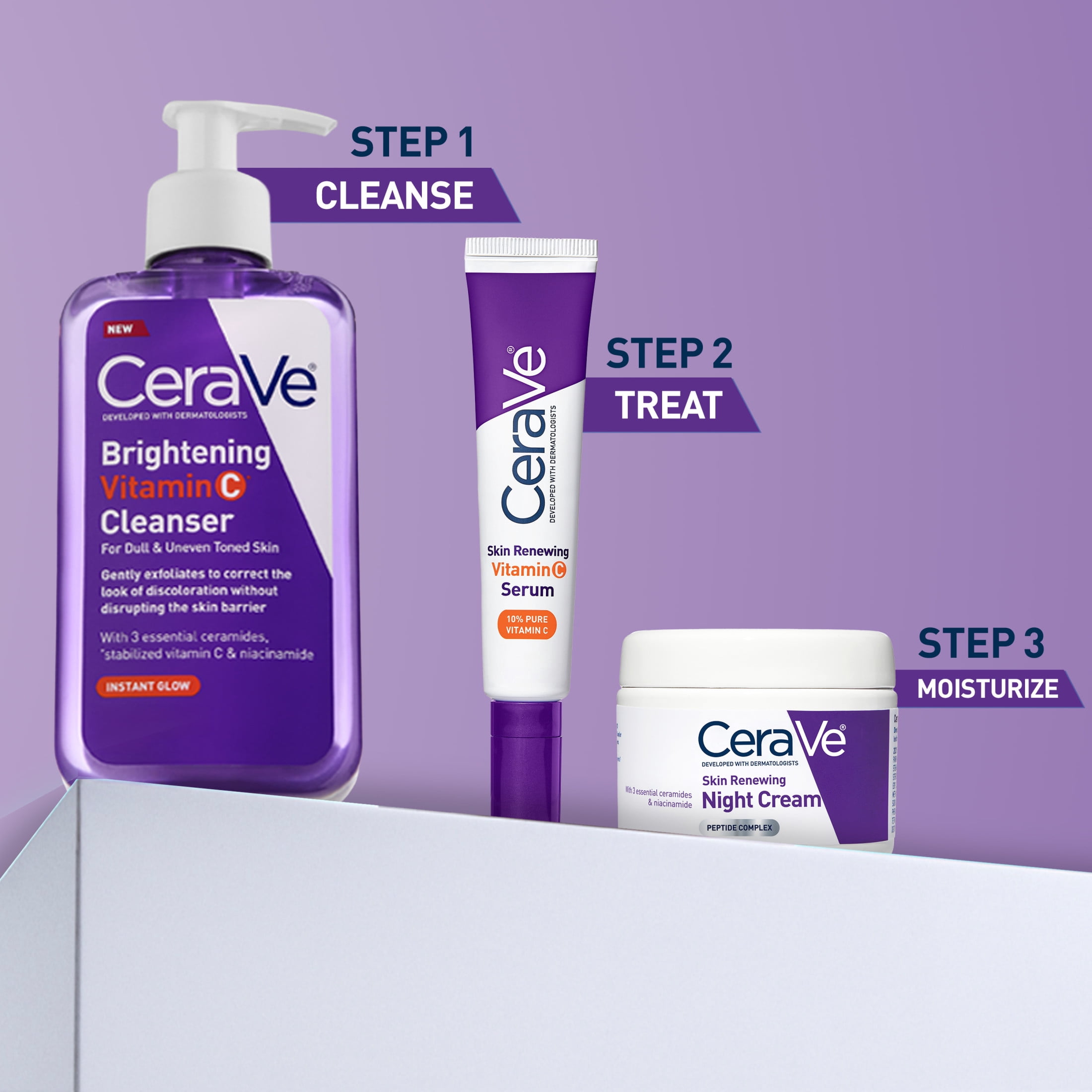 CeraVe Brightening Vitamin C Cleanser for Dull & Uneven Skin Tone 8 fl oz