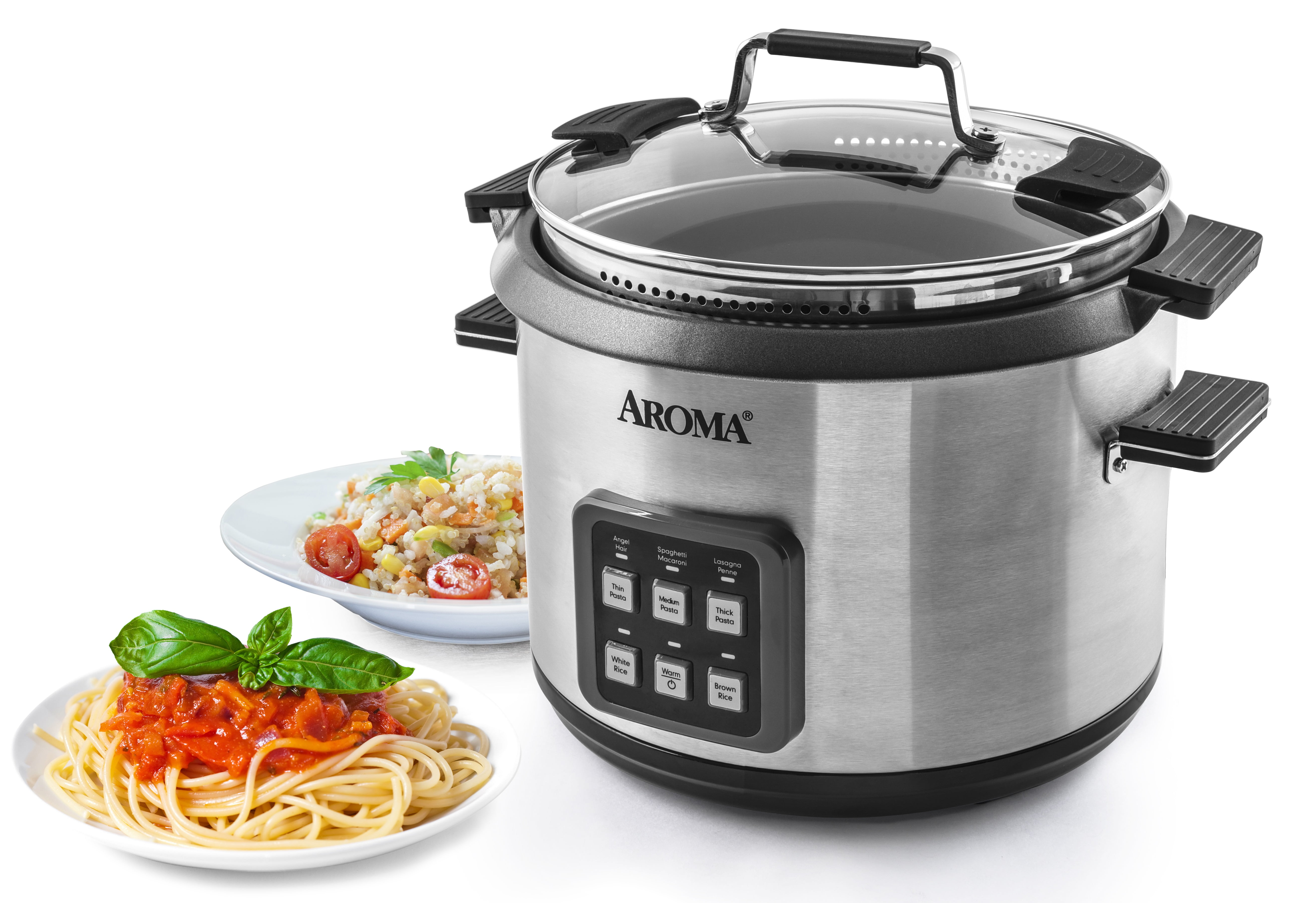 cooking pasta in aroma rice cooker