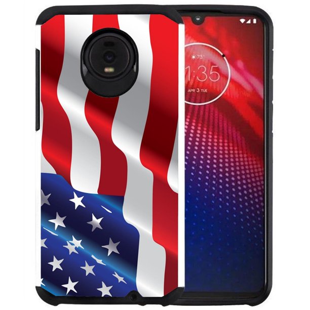 Motorola Moto Z4 Phone Case Colorful Design Hybrid Armor Case Shockproof Dual Layer Protective