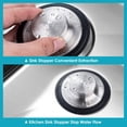 thumbnail image 4 of Kitchen Drain Stopper Garbage Disposal Plug, Stainless Steel Drain Cover for Standard Sink (Note: 1 piece), 4 of 8