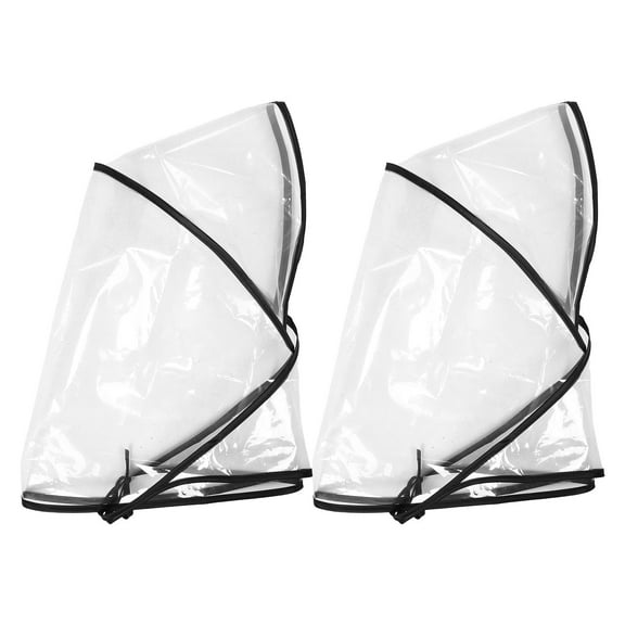 FELTECHELECTR 2PCS Clear Plastic Bonnet For Women Waterproof Hat