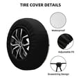 thumbnail image 2 of Goofa Dachshund Going To Play Tennis Pattern Universal Tire Cover for Jeep, SUV, Truck, and Trailer – Waterproof, UV-Resistant,Easy to Install, Fits 14"-17" Tires-16 inch, 2 of 6