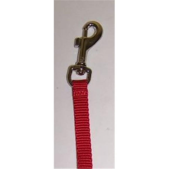 Omni Pet 445-84235 Omni Pet No.3806 RD .37 X 6ft Nylon Lead Color Red