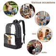 thumbnail image 5 of ZIATUBLES Clear Backpack, Heavy Duty Fabric & PVC Transparent Bookbag with Highland Cow Sunflower Leopard Print, Large Capacity See Through Backpack for School College Work Travel Security, 5 of 7