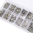 thumbnail image 4 of 475pcs 304 Stainless Steel Screw, Heavy Duty Nut Bolt Assortment Kit, Hex Bolts Nuts Gasket M4/5/6 Assortment Set Box, 4 of 7