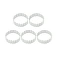 thumbnail image 1 of Shisuyan 5 Pcs Moule à Biscuits Rond en Acier Inoxydable avec Découpe Dentée Outils de Cuisson pour Boulangerie Maison (Argent), 1 of 8