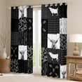 thumbnail image 4 of Manfei Highland Cattle Curtains Pack of 2 (38x54), Rustic Farmhouse Curtains for Living Room, Animal Black Out Curtains, Window Curtains Bedroom Decor, 4 of 6