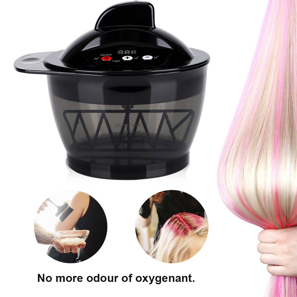 OTVIAP Rechargeable Electric Hair Cream Mixer,USB Rechargeable LCD Time
