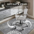 thumbnail image 5 of Chair Mat for Hardwood & Tile Floor 36"x48",Boho Grey Computer Rolling Chair Mat Carpet Under Desk Non Slip Mandala Gaming Rug Low-Pile Large Protector Mat, 5 of 7