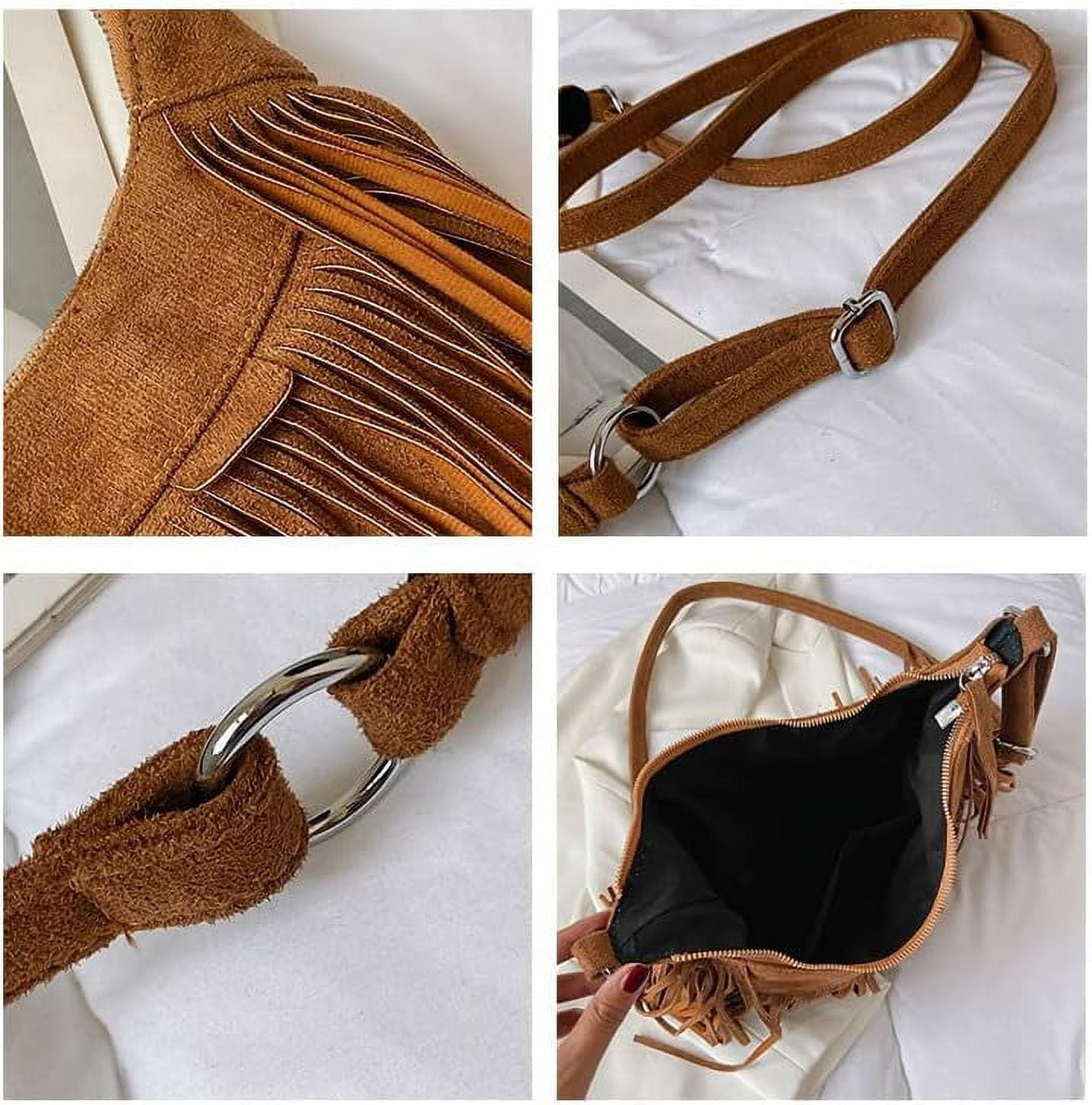 Suede festival crossbody bag hotsell
