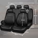 thumbnail image 2 of Fundas para Asientos de Coche de 9 Piezas Fundas de Asiento Universal, Piel Sintética, Conjunto Completo de Accesorios Interiores de Automóvil fácil de Instalar para Coche, Vehículo Todoterreno, 2 of 7