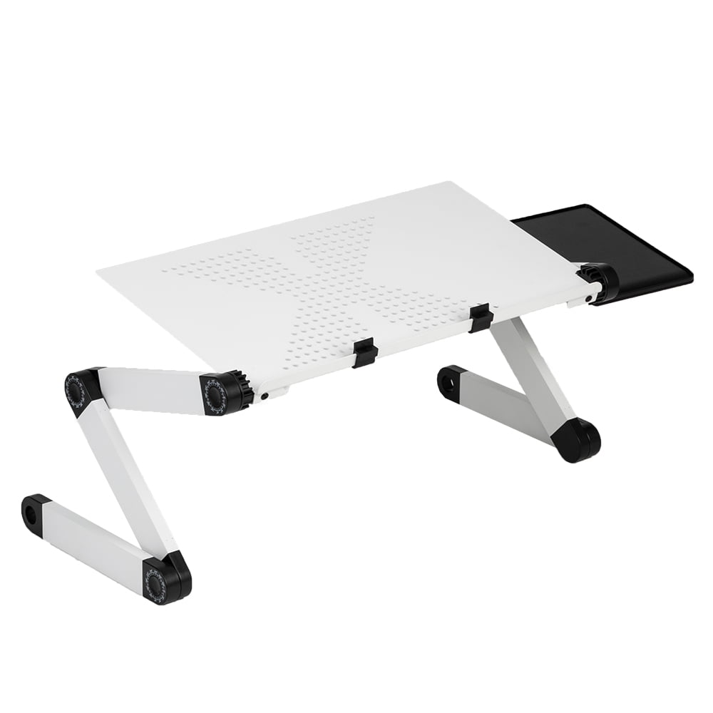 Kepooman 360 Degree Rotation Folding Table, Folding Computer Desk/Bed Tray, Adjustable Folding Laptop Protable Laptop Stand Desk Table, Portable Folding Table for Bed, White Kepooman 360 Degree Rotation Folding Table, Folding Computer Desk/Bed Tray, Adjustable Folding Laptop Protable Laptop Stand Desk Table, Portable Folding Table for Bed, White