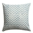 thumbnail image 4 of 18 x 18 Square Cotton Accent Throw Pillow, Floral and Chevron Patterns, Set of 2, White, Blue- Saltoro Sherpi, 4 of 7
