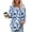 A12_Multicolor, variant on Womens Crew Neck Shirts 3/4 Sleeve Blouses Tunics Top Floral Printed Shirts Fashion 2026 Basic Tops Going Out Outfits Y2K Clothes