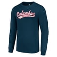 thumbnail image 2 of Men's Starter Navy Columbus Blue Jackets Tailsweep T-Shirt, 2 of 3