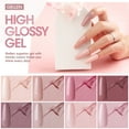 thumbnail image 6 of Gellen Gel Nail Polish Kit, 8 Nudes Pink Peach Colors Gel Polish Set With 36W UV Light Nail Dryer, 504Pcs Coffin Fake Nails Tips Glue Gel Nail Prep Kit, Gel Top and Base Coat, Manicure Tools, 6 of 7