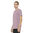 thumbnail image 5 of Bella Canvas Men's Jersey T-Shirt, CVC Short Sleeve Crewneck Heather Purple Tee, L, 5 of 5