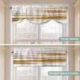 thumbnail image 5 of Brown Gray White Tie Up Valance Curtains for Windows, Kitchen Curtains Window Treatments, Vintage Rustic Abstract Mottled Art Short Window Shades Valances for Bedroom Bathroom Cafe 42"x18", 5 of 8