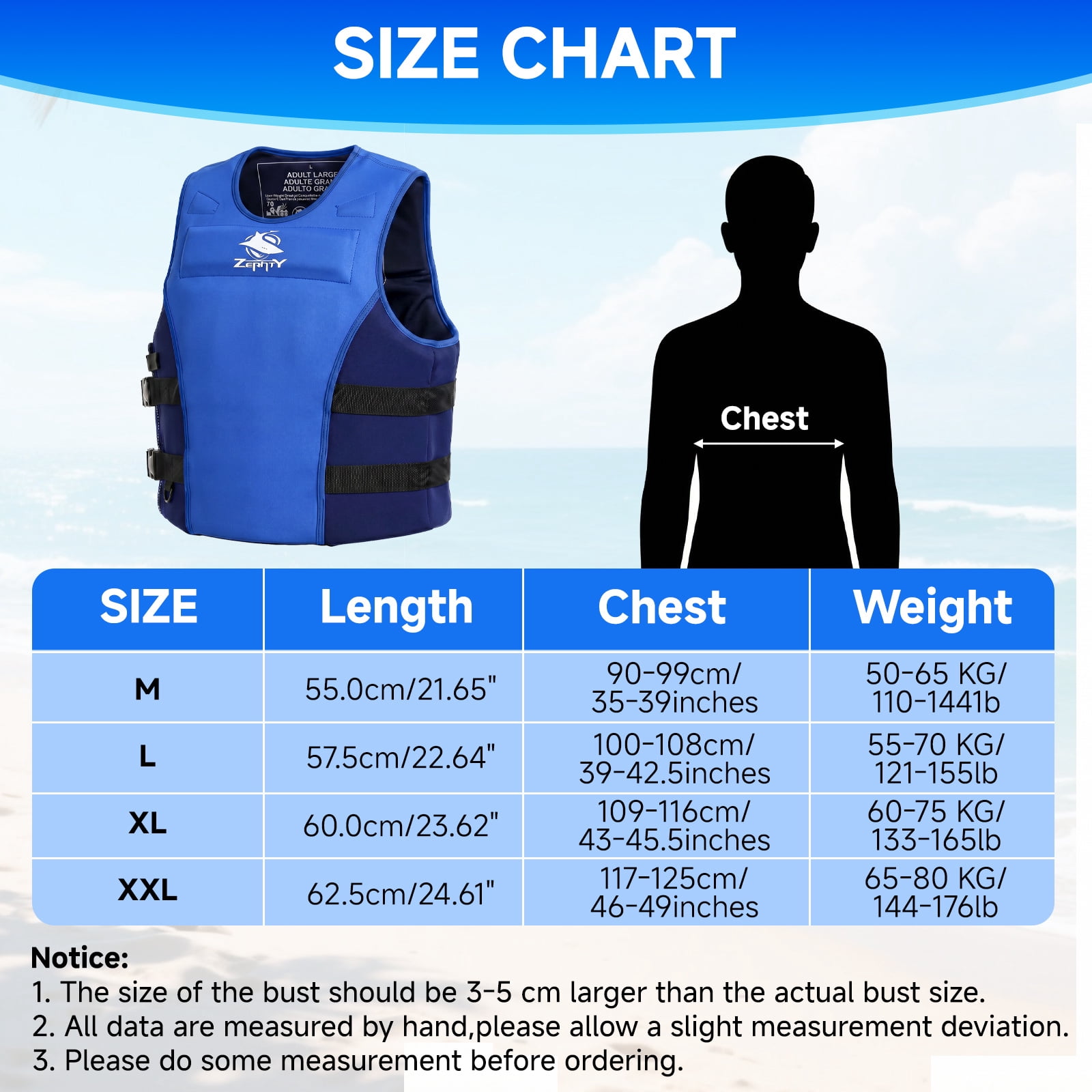 Adult Swim Vest Life Jacke, Women Men Float Jacket with Adjustable Straps & Secure Buckle for Boating Fishing Kayaking Beach Pool Water Sports