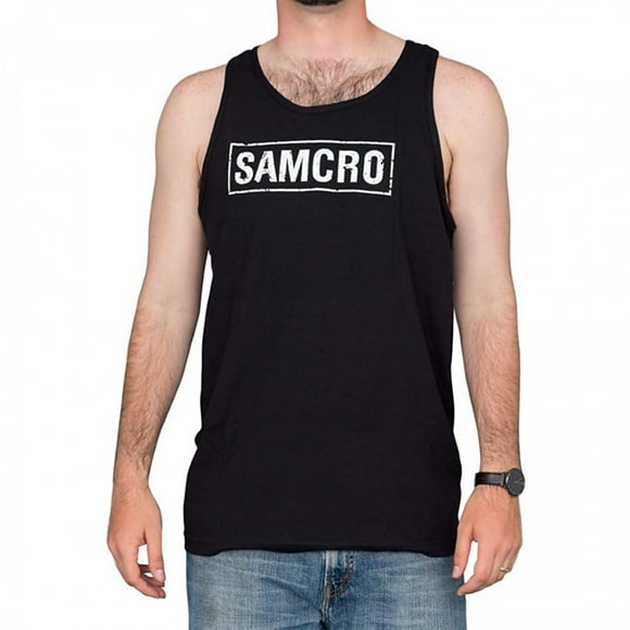 Sons Of Anarchy SAMCRO Front And Back Print Tank Top-Medium