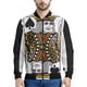 thumbnail image 3 of Chaqueta con estampado de naipes para hombre, chaqueta con cremallera y estampado 3D de póquer, informal, holgada, con cremallera, estilo bomber, 3 of 5