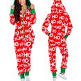 thumbnail image 4 of Pyjama de Noël à Capuche pour Femmes - Chaud, Doux et Confortable une Pièce pour les Fêtes, 4 of 4