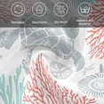 thumbnail image 5 of Teal Red Coastal Turtle Cloth Napkins, Ocean Coral Nautical Washable and Reusable Dinner Napkins Set of 6, Table Napkin for Kitchen Party Birthday Wedding Hotel Housewarming 20"x20", 5 of 8