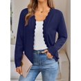 thumbnail image 2 of CAILDANL Womens Cardigan Sweaters Long Sleeve Casual Lightweight Button Down V-Neck Fall Clothes 2025, 2 of 2