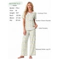 thumbnail image 4 of MINTREUS Pajama Sets for Women Short Sleeve Sleepwear Button Down Pjs Soft 2 Piece Lounge Sets with Pockets, 4 of 7