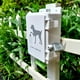 thumbnail image 3 of Dispensador de bolsas para excrementos de perro, montaje en pared, exterior, impermeable, blanco, 3 of 7