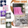 thumbnail image 3 of 100X70cm Hugging Blanket for Sofas & Beds - Soft Plush Lightweight Throw | Cozy Blanket for Living Room, Sofa & Bedroom | Warm Fleece Blanket with Fluffy Texture Lightweight(D), 3 of 7