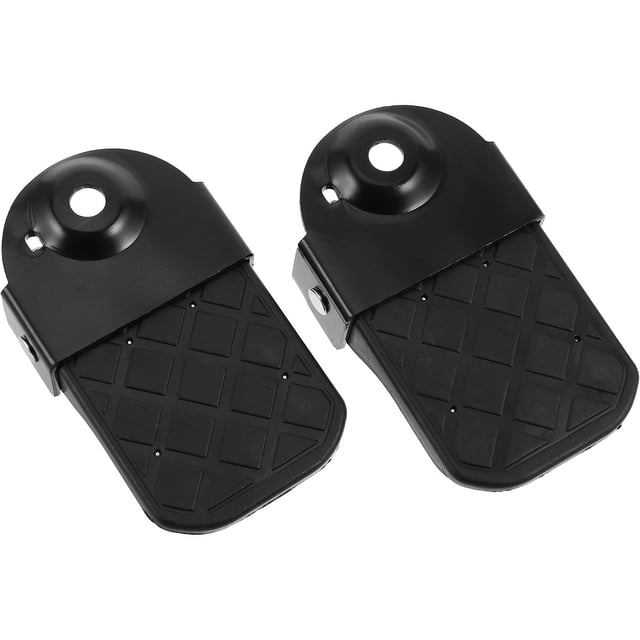 BESTYASH 1Par Reposapiés Eléctrico Ajustable Para Motocicleta Con Plegable Color Negro