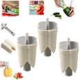 thumbnail image 2 of Pepper Seed Corer Remover New 2 In 1 Bell Pepper Cutter Pepper Porer Seed Remover Tool Quickly Cutting And Deseeding Bell Pepper Corer Tool For Vegetables Kitchen Gadget, 2 of 9