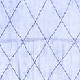 thumbnail image 1 of Ahgly Company Machine Washable Indoor Square Solid Blue Modern Area Rugs, 3' Square, 1 of 4