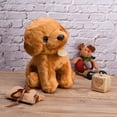 thumbnail image 5 of Simulación de 25 cm, animales lindos y encantadores, muñecos de peluche, juguetes de peluche para perros pequeños y suaves, decoración del hogar, juguete Golden Retriever, altura sentada 25 cm, 5 of 5