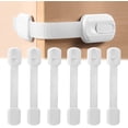 thumbnail image 1 of PROTECCIÓN SEGURA: nuestras cerraduras para gabinetes a prueba de niños son útiles para evitar el riesgo de que los niños pequeños se golpeen los dedos con las puertas de los cajones y los, 1 of 5