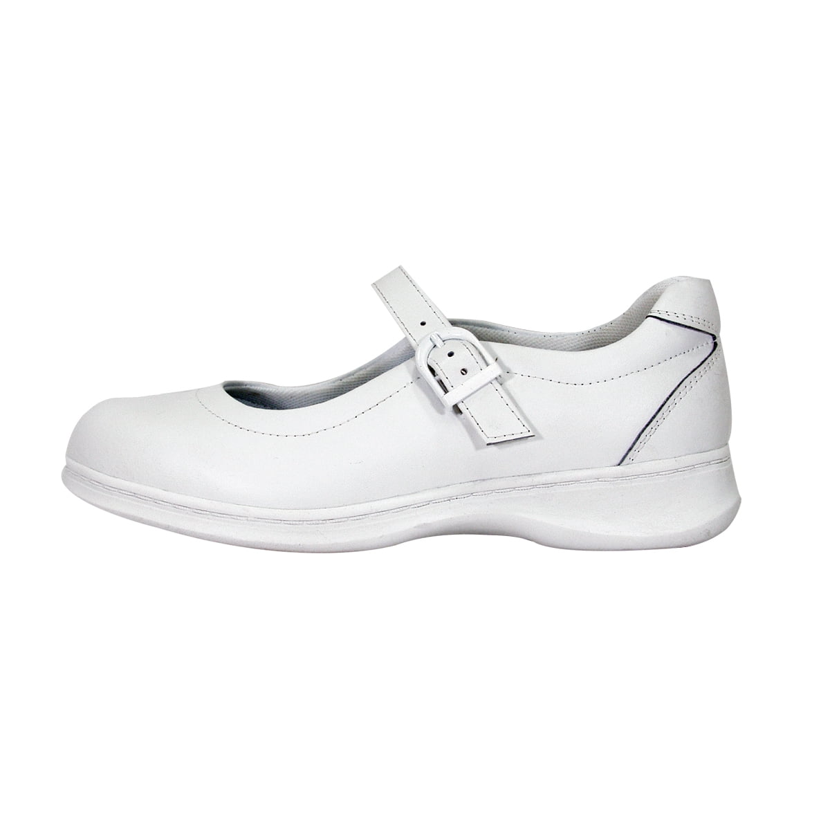 24 HOUR COMFORT Cara Wide Width Professional Sleek Shoe WHITE 10