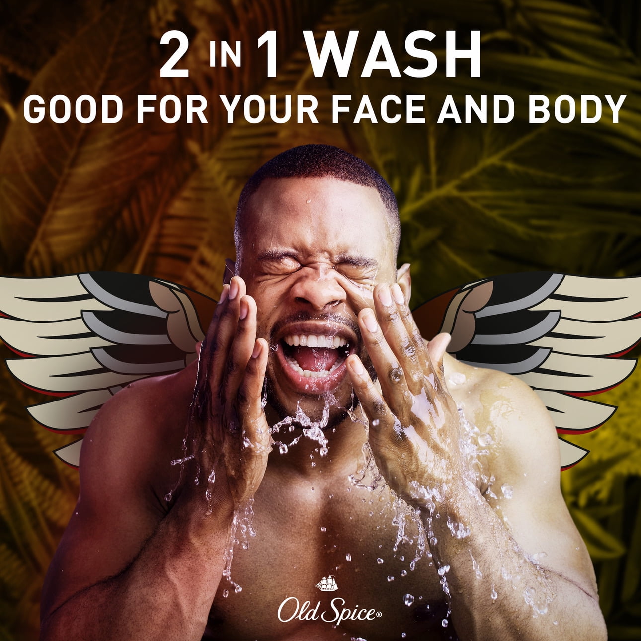 (2 pack) Old Spice Body Wash for Men, Eaglefangs, Long Lasting Lather, 24 fl oz