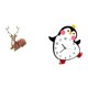 thumbnail image 1 of Escultura De Madera De Reno, Alce Y Pingüino Para Mesa, Reloj De Pared Decorativo, Funciona Con Pilas, Para Sala De Estar, Oficina, Dormitorio, Granja, Multifuncional, Decoración Del Hogar., 1 of 8