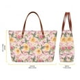 thumbnail image 3 of ZUXONGSY Hummingbird Hibiscus Daisy Print 2 Pack Purses and Handbags for Women Fashion Top Handle Tote Bag Satchel Handbags with PU Lightweight Credit Card Holder Wallet for Shopping, Hiking, 3 of 5