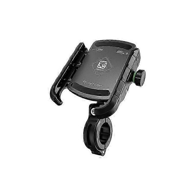 kewig Black Aluminum Alloy Bike Bicycle Motorcycle Handlebar Mirror Mobile Phone Mount Holder Stand