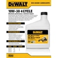 thumbnail image 2 of Aceite de motor DEWALT SAE 10W-30, biosintético, 4 ciclos, 532 ml, 2 of 2