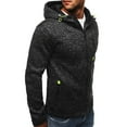thumbnail image 4 of UKAP Men's Solid Color Jersey Full-Zip Hoodie Athletic-Fit Plus Size Light Weight, 4 of 4