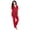 Classic Red, variant on Women's Plus Size Petite Extended Plus Size 2 Piece S/S Sequin Top And Pant Set