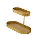 thumbnail image 4 of Organizador de encimera de baño, bandeja de tocador, soporte de perfume estable multiusos para Almohadilla dorada y amarilla, 4 of 9