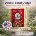 thumbnail image 3 of Coton De Tulear Holiday Christmas Garden Flag 11.25 in x 15.5 in, 3 of 7