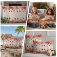 thumbnail image 5 of Red Leaf Outdoor Waterproof Pillow Covers, Fall Plant Country Vintage Watercolor Beige Decorative Square Throw Pillowcase Sofa Cushion Sham for Patio/Couch/Chair, 18"x18" 2 Pack, 5 of 8