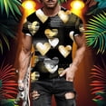 thumbnail image 1 of Ceisia Men Casual Round Neck Printing Pullover Fitness Gift Sports Short Sleeve T-Shirt - Valentine's Day Casual Tops, 1 of 5