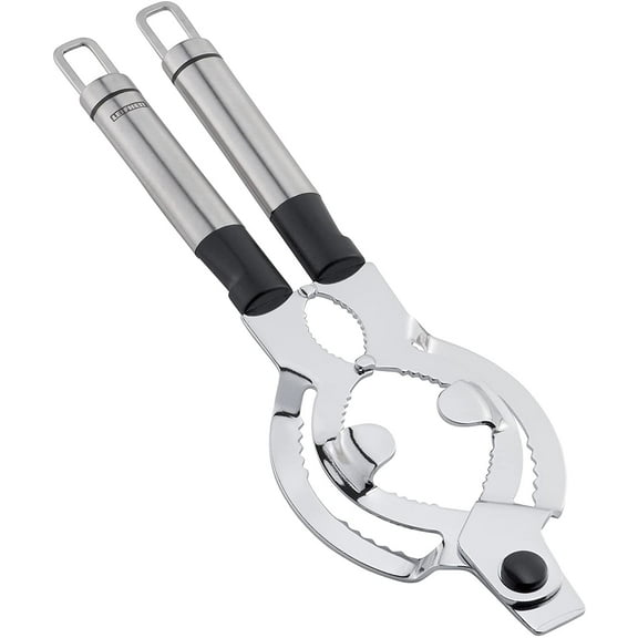Extra Wide Stainless Steel Lid and Jar Opener | Black and Silver, 11 x 5.75 x 0.25 inches